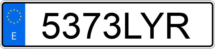 Numer rejestracyjny 5373LYR posiada MERCEDES VITO