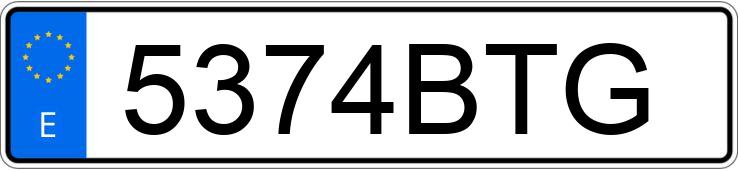 Numer rejestracyjny 5374BTG posiada OPEL COMBO