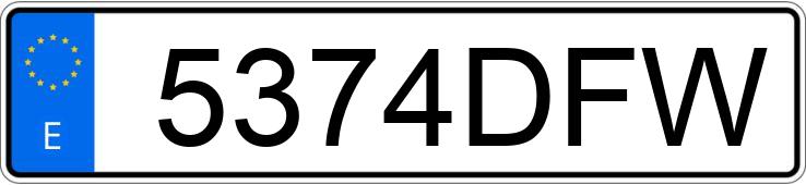 Numer rejestracyjny 5374DFW posiada OPEL MERIVA Numer rejestracyjny 5374DFW posiada OPEL MERIVA