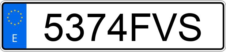 Numer rejestracyjny 5374FVS posiada BMW SERIE 1