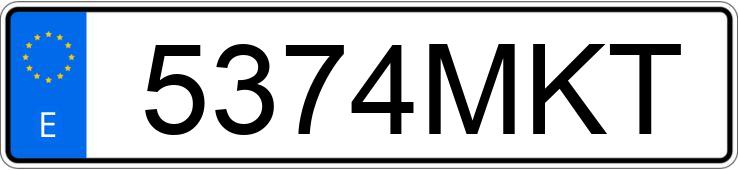 Numer rejestracyjny 5374MKT posiada AUDI A6