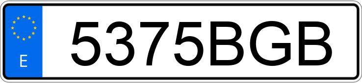 Numer rejestracyjny 5375BGB posiada RENAULT KANGOO