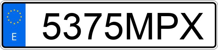 Numer rejestracyjny 5375MPX posiada AUDI Q2