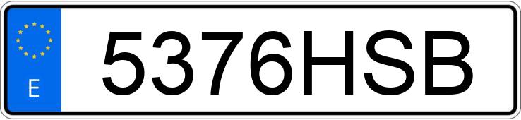 Numer rejestracyjny 5376HSB posiada KIA RIO