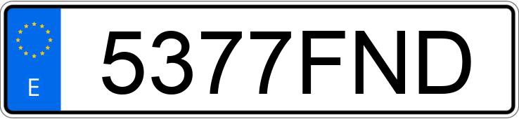 Numer rejestracyjny 5377FND posiada AUDI TT