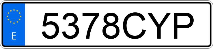 Numer rejestracyjny 5378CYP posiada OPEL VIVARO