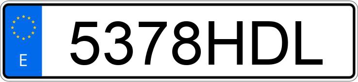 Numer rejestracyjny 5378HDL posiada MERCEDES C (204)
