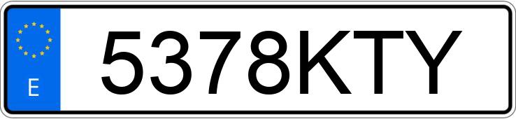 Numer rejestracyjny 5378KTY posiada FORD TOURNEO COURIER