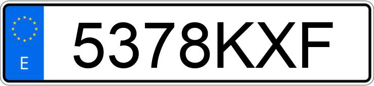 Numer rejestracyjny 5378KXF posiada KIA RIO