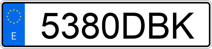 Numer rejestracyjny 5380DBK posiada RENAULT TRAFIC Numer rejestracyjny 5380DBK posiada RENAULT TRAFIC