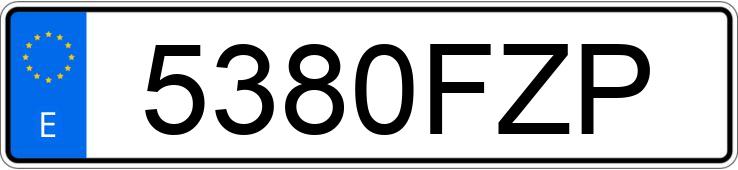 Numer rejestracyjny 5380FZP posiada PEUGEOT 308 Numer rejestracyjny 5380FZP posiada PEUGEOT 308