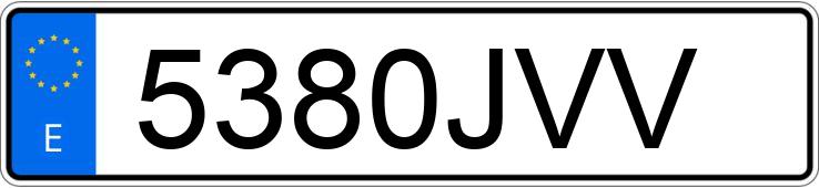 Numer rejestracyjny 5380JVV posiada OPEL ASTRA