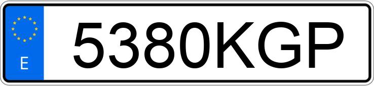 Numer rejestracyjny 5380KGP posiada JEEP WRANGLER