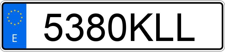Numer rejestracyjny 5380KLL posiada BMW SERIE 4