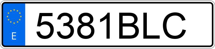 Numer rejestracyjny 5381BLC posiada SEAT LEON