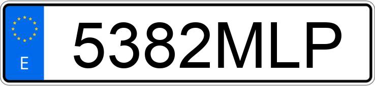 Numer rejestracyjny 5382MLP posiada MAZDA CX-30