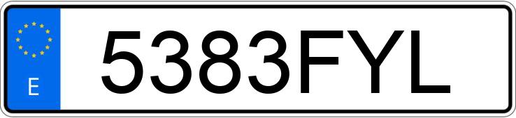 Numer rejestracyjny 5383FYL posiada SEAT LEON