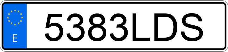 Numer rejestracyjny 5383LDS posiada TOYOTA PROACE VERSO