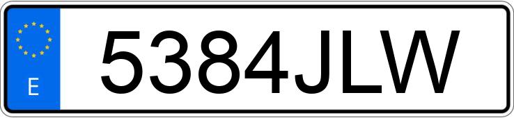 Numer rejestracyjny 5384JLW posiada AUDI TT