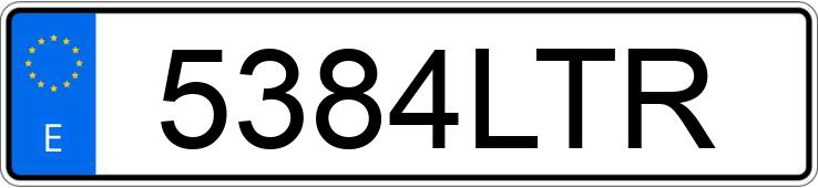 Numer rejestracyjny 5384LTR posiada HYUNDAI TUCSON