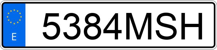 Numer rejestracyjny 5384MSH posiada HYUNDAI TUCSON