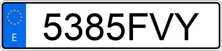 Numer rejestracyjny 5385FVY posiada BMW SERIE 3
