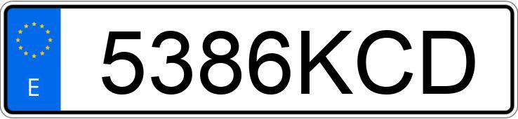 Numer rejestracyjny 5386KCD posiada FORD FOCUS