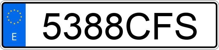 Numer rejestracyjny 5388CFS posiada KIA SORENTO