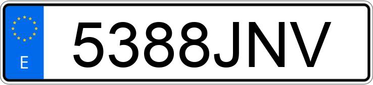 Numer rejestracyjny 5388JNV posiada RENAULT CAPTUR