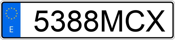 Numer rejestracyjny 5388MCX posiada FORD FOCUS Numer rejestracyjny 5388MCX posiada FORD FOCUS