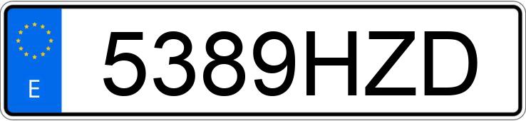 Numer rejestracyjny 5389HZD posiada MERCEDES CLA (117)