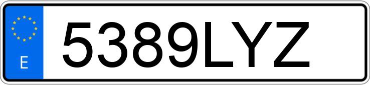 Numer rejestracyjny 5389LYZ posiada PEUGEOT 3008