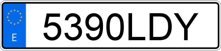 Numer rejestracyjny 5390LDY posiada MERCEDES E (213)