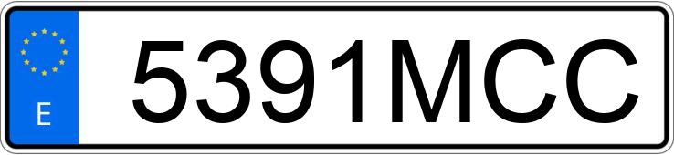 Numer rejestracyjny 5391MCC posiada IVECO DAILY