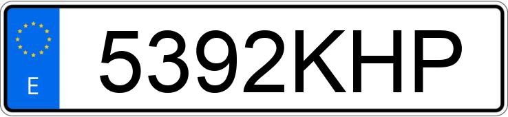 Numer rejestracyjny 5392KHP posiada BMW SERIE 5