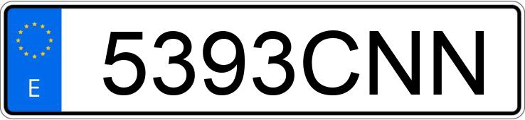 Numer rejestracyjny 5393CNN posiada FIAT PUNTO