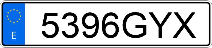 Numer rejestracyjny 5396GYX posiada BMW SERIE 3