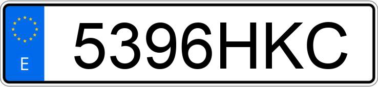 Numer rejestracyjny 5396HKC posiada FIAT PANDA