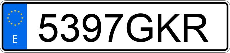 Numer rejestracyjny 5397GKR posiada VOLKSWAGEN SCIROCCO