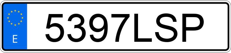 Numer rejestracyjny 5397LSP posiada BMW SERIE 3