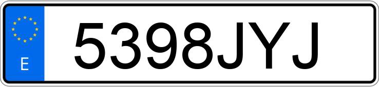 Numer rejestracyjny 5398JYJ posiada YAMAHA YZF R