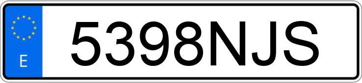 Numer rejestracyjny 5398NJS posiada MERCEDES VITO