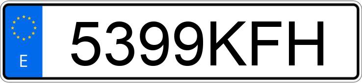 Numer rejestracyjny 5399KFH posiada FIAT TIPO