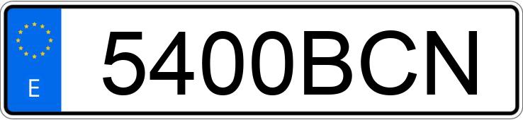Numer rejestracyjny 5400BCN posiada BMW SERIE 5 Numer rejestracyjny 5400BCN posiada BMW SERIE 5