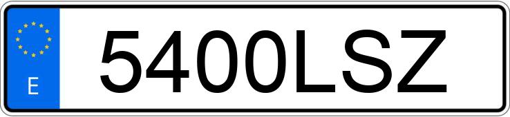 Numer rejestracyjny 5400LSZ posiada JAGUAR XE Numer rejestracyjny 5400LSZ posiada JAGUAR XE