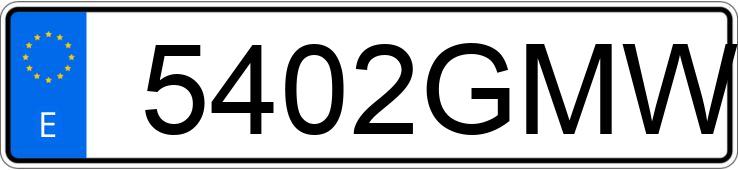 Numer rejestracyjny 5402GMW posiada OPEL INSIGNIA