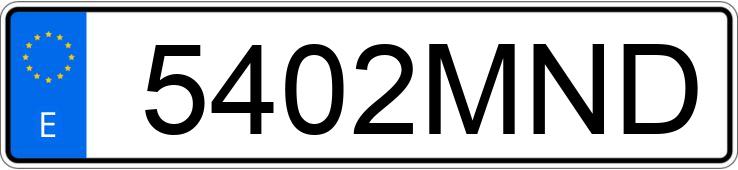 Numer rejestracyjny 5402MND posiada FORD KUGA Numer rejestracyjny 5402MND posiada FORD KUGA