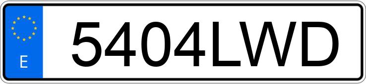 Numer rejestracyjny 5404LWD posiada PEUGEOT 208