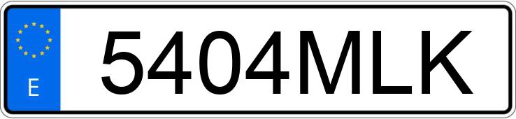 Numer rejestracyjny 5404MLK posiada AUDI A3