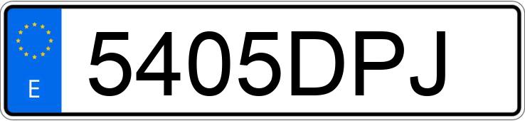 Numer rejestracyjny 5405DPJ posiada CITROEN C4